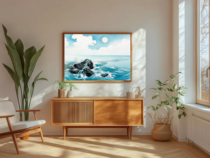 Waves at Kojima Island