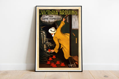 Italian Cafe Advert poster by Leonetto Cappielo  - Black frame wall art